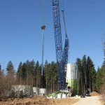 Windradbaustelle in der Oberpfalz